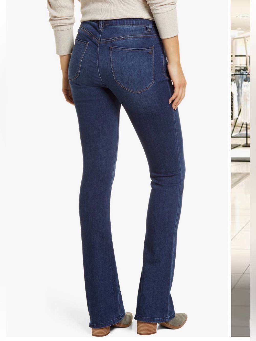 Wit & Wisdom Women's Boot Cut Jeans in Medium Blue Wash